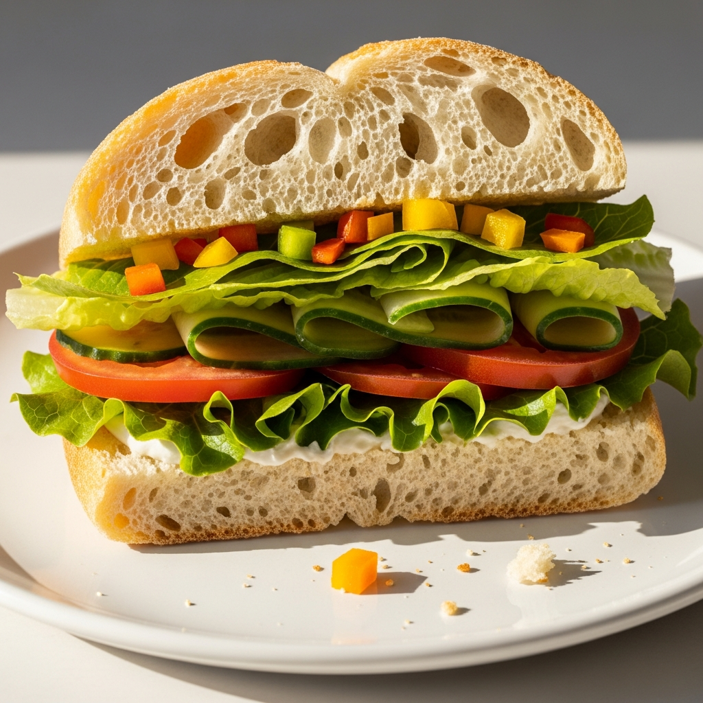 Ciabatta Bread 3.9 oz (110 grams) in use