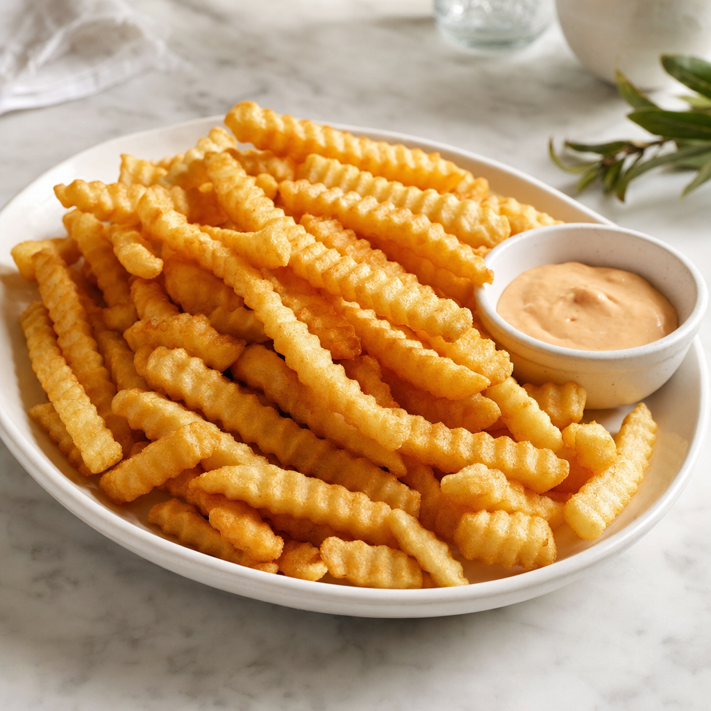Crinkle-Cut Fries, Frozen in use