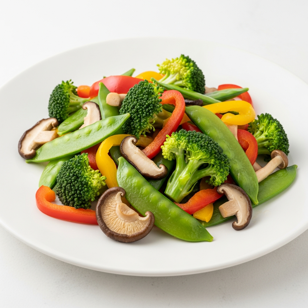 Stir-Fry Vegetable Blend, IQF in use