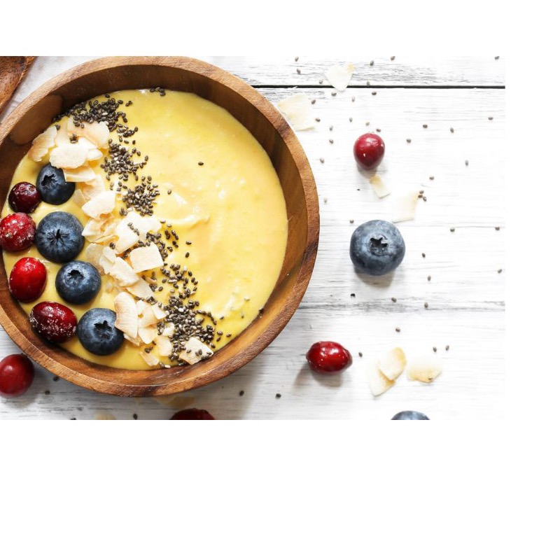 Banana flavor mixed with yogurt