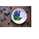 Blueberry flavor mixed with yogurt