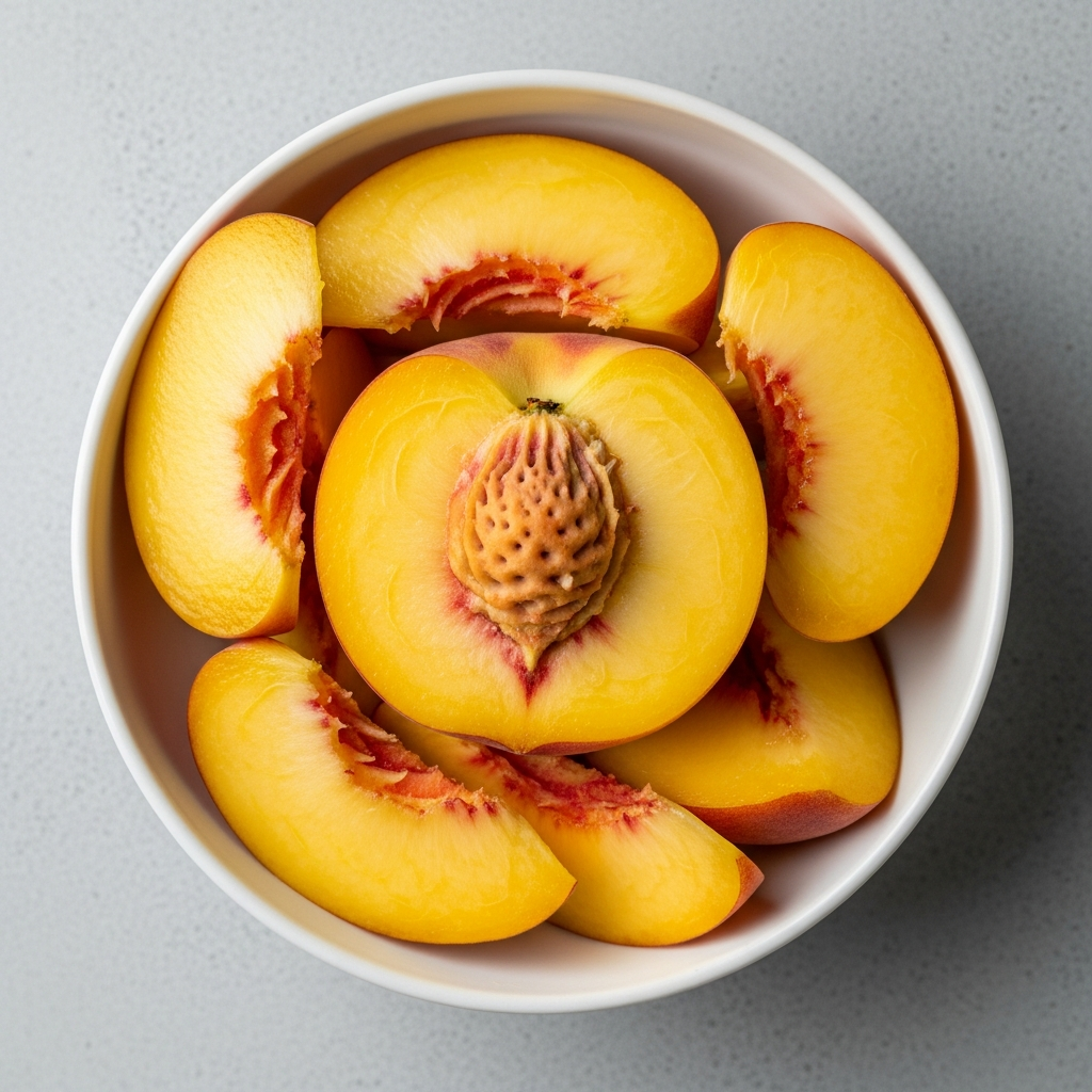 [FFF010-A2X5] Peach Yellow Sliced, IQF ((2 x 5 lb) 10 lb/Cs, Annabell's)