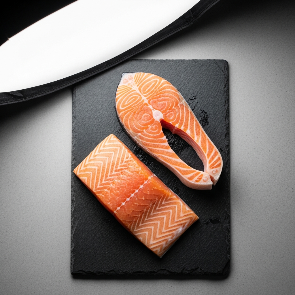 [SFF001-A2X22] Premium Atlantic Salmon Trim D Fillets ((2 x 22 lb) 44 lb/Cs, Annabell's)