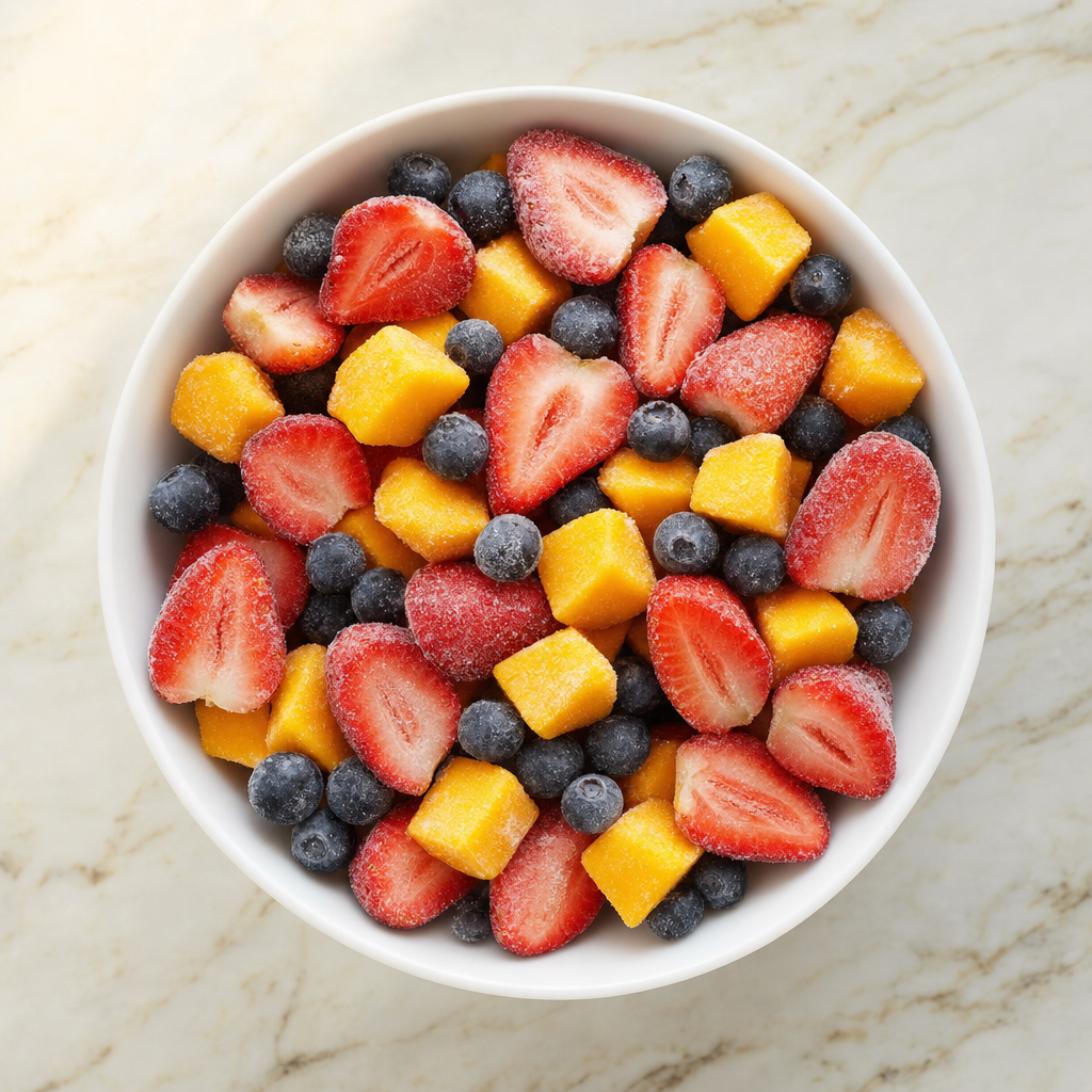 [FFF020-A2X5] Strawberry Mango Blueberry Blend, IQF ((2 x 5 lb) 10 lb/Cs, Annabell's)