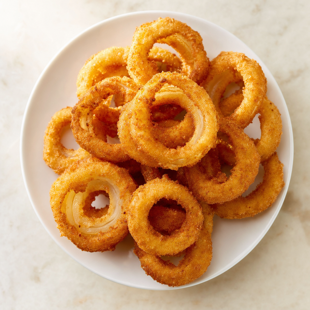 [POF004-A22LB] Onion Rings, Battered, Frozen (22 lb/Cs, Annabell's)
