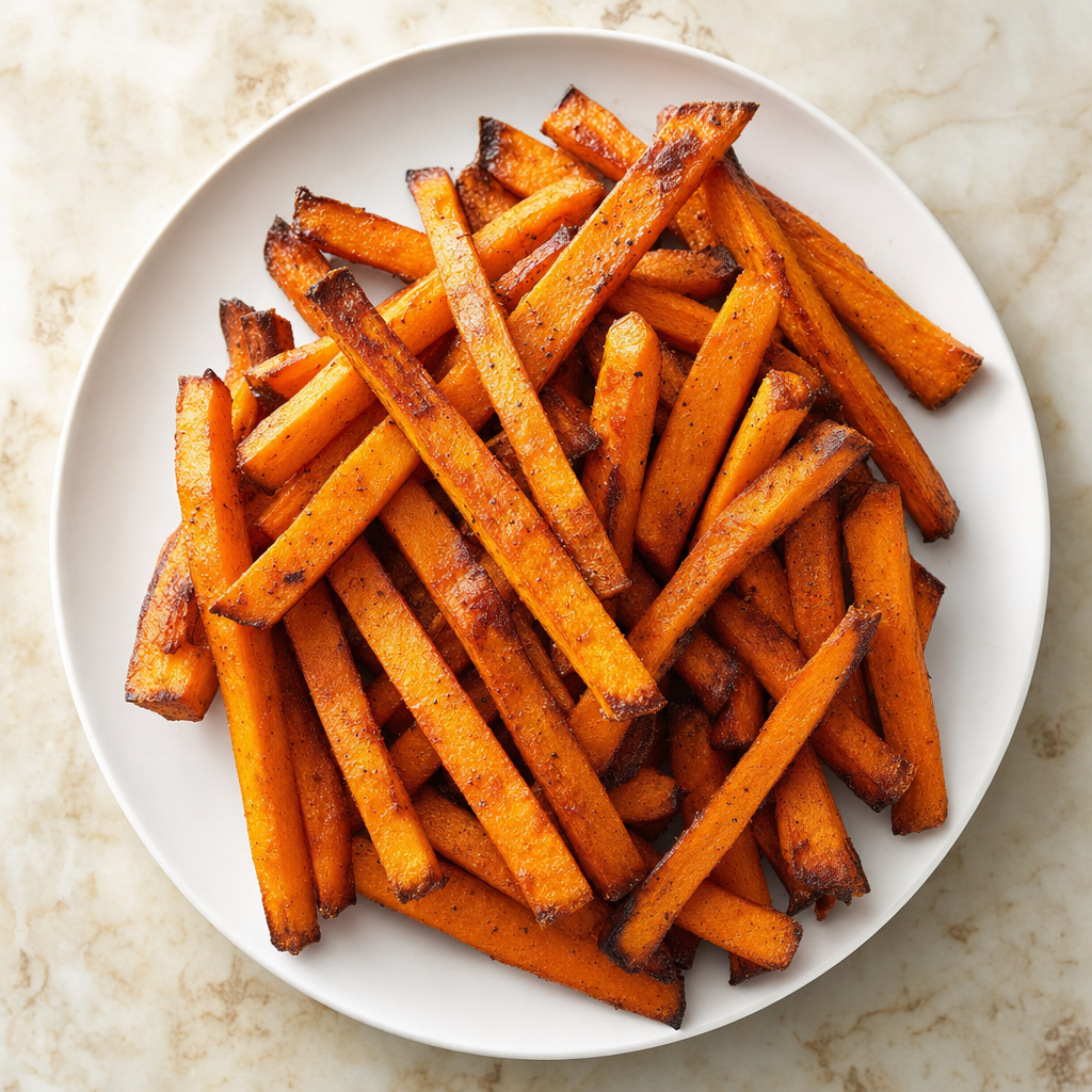 [POF007-A22LB] Sweet Potato Fries, Seasoned, Frozen (22 lb/Cs, Annabell's)