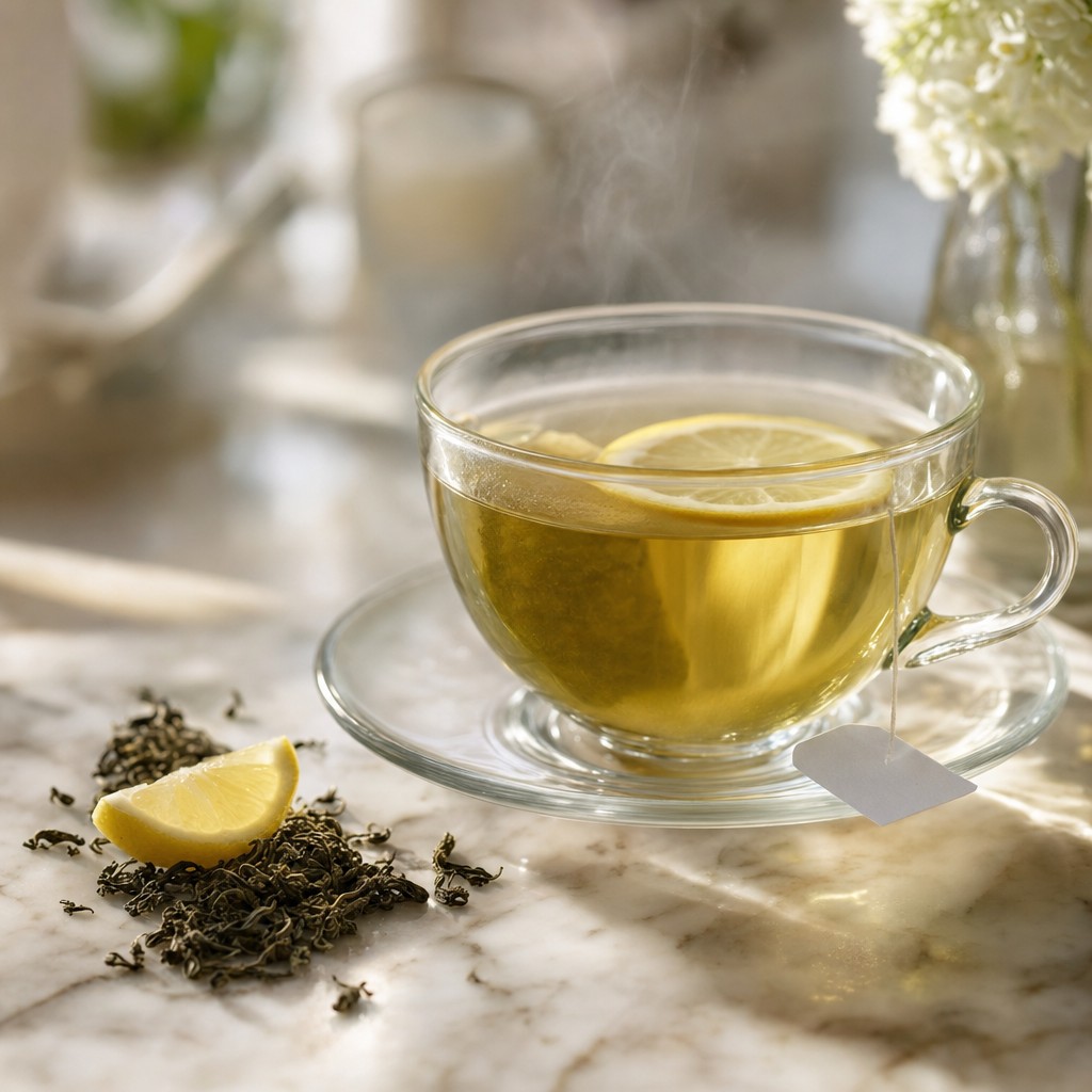 [TEA019-A25X24] Green Tea with Lemon