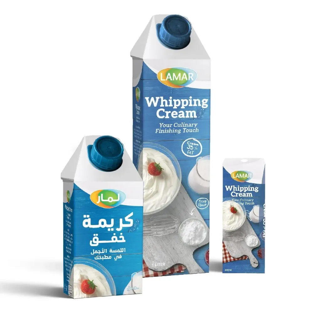 [DFF005-NA12X22LB] UHT Whipping Cream 35.1% fat ((12 x 2.2 lb) 26.4 lb, Naarmann)